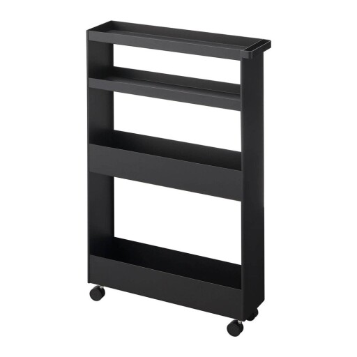 Etajeră de baie negru-mat din oțel 48x80,5 cm Tower – YAMAZAKI