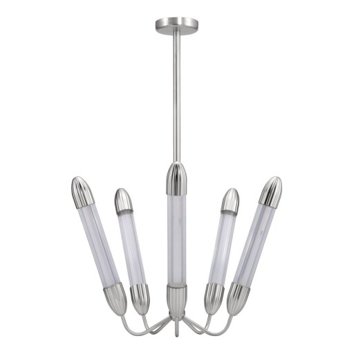 Lustră argintie din oțel cu abajur din sticlă ø 69 cm Lemon Squeeze – UMAGE