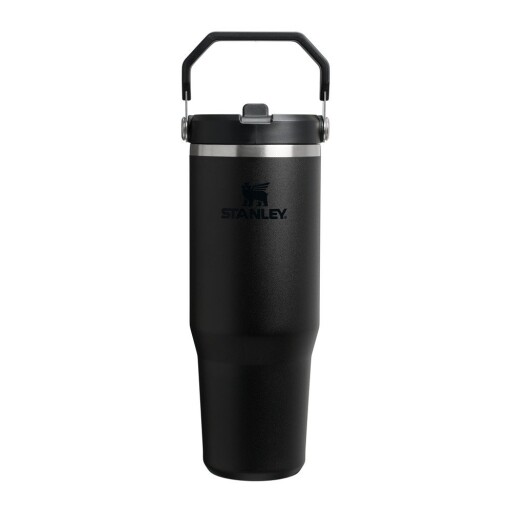 Termos negru 890 ml IceFlow Flip Straw 2.0 – Stanley