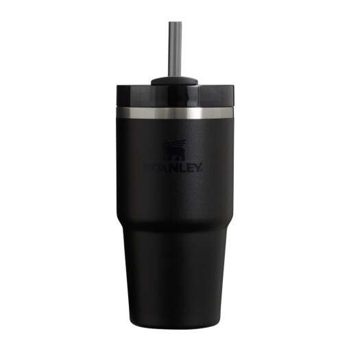 Termos negru cu pai 600 ml Quencher H2.O FlowState – Stanley