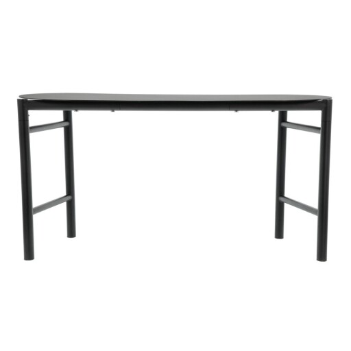 Bancă de grădină neagră din metal Disc – Zone