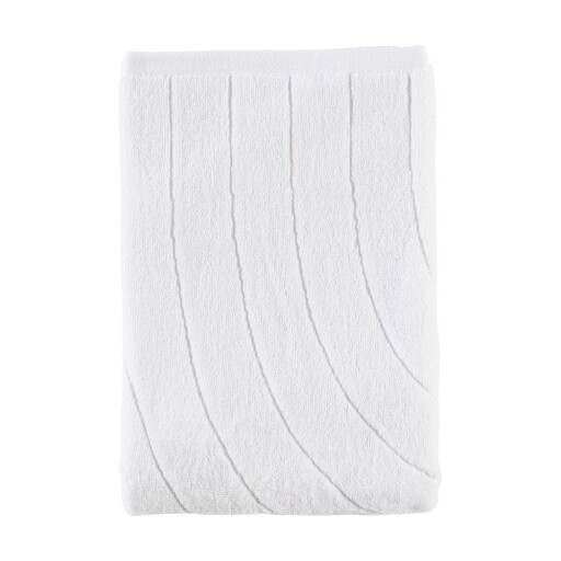 Prosop alb din bumbac din frotir 70x140 cm Time – Zone