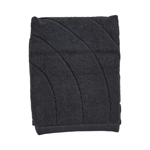 Prosop negru din bumbac din frotir 50x70 cm Time – Zone