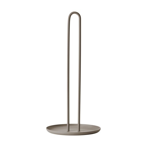 Suport vertical pentru prosoape de bucătărie din hârtie taupe din oțel ø 14,5 cm Singles – Zone