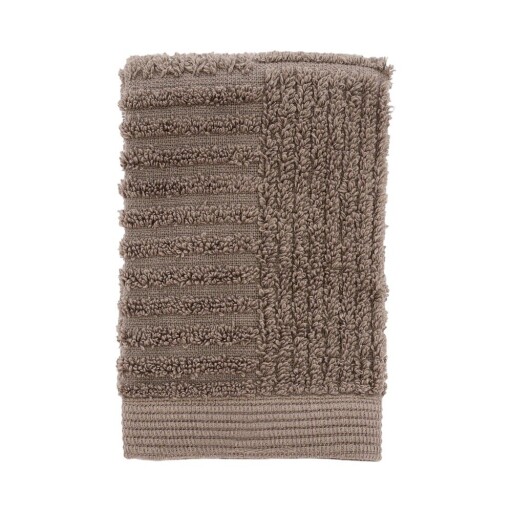 Prosop taupe din bumbac din frotir 30x30 cm Classic – Zone