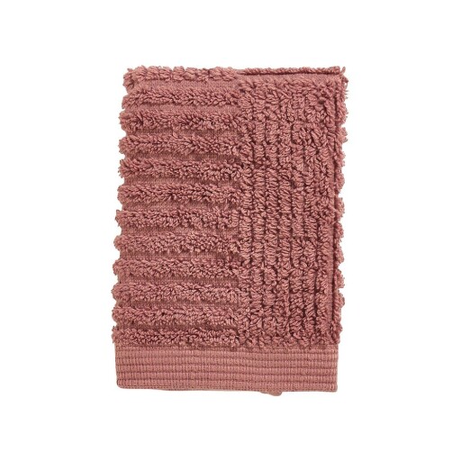 Prosop roșu din bumbac din frotir 30x30 cm Classic – Zone