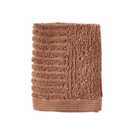 Prosop teracotă din bumbac din frotir 30x30 cm Classic – Zone