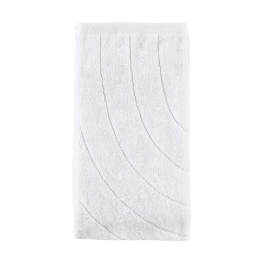 Prosop alb din bumbac din frotir 50x100 cm Time – Zone
