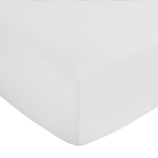 Cearceaf gri deschis din bumbac satinat cu elastic 150x200 cm Cotton Sateen – Bianca