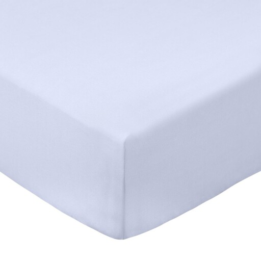 Cearceaf mov lavandă din bumbac percal cu elastic 150x200 cm Cotton Percale – Bianca