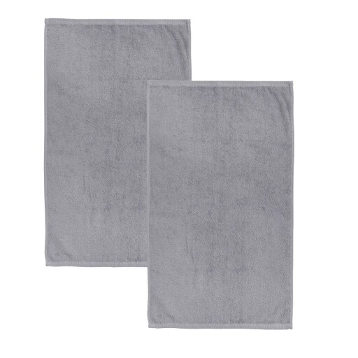 Prosoape gri 2 buc. din bumbac cu uscare rapidă/din frotir 90x140 cm Quick Dry – Catherine Lansfield