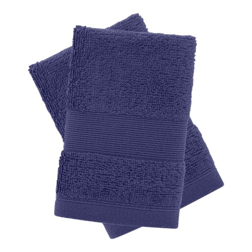 Prosoape albastru-închis 2 buc. din bumbac din frotir 30x30 cm Anti-Bacterial – Catherine Lansfield