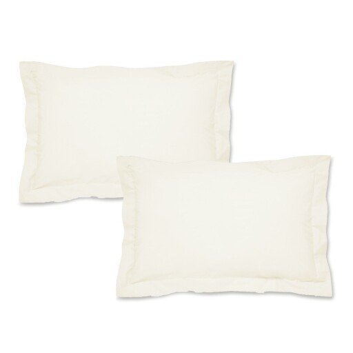 Fețe de pernă 2 buc. din bumbac percale 75x50 cm Easy Iron Percale – Catherine Lansfield