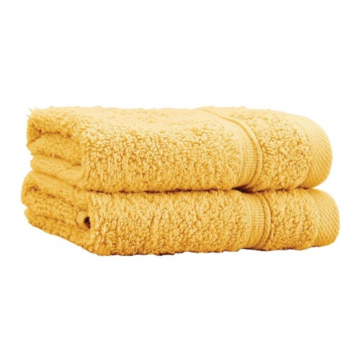 Prosoape galbene 2 buc. din bumbac din frotir 30x30 cm Zero Twist – Catherine Lansfield