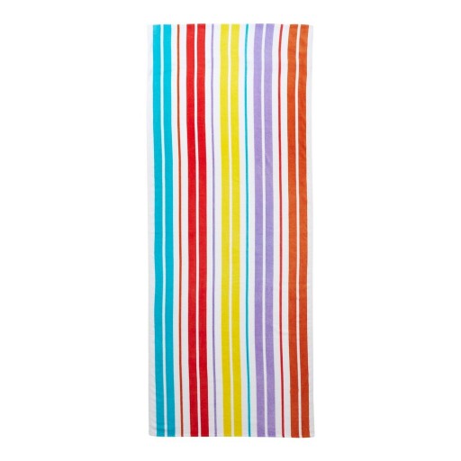 Prosop de plajă din bumbac 78x200 cm Rainbow Stripe – Catherine Lansfield