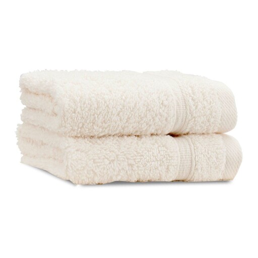 Prosoape crem 2 buc. din bumbac din frotir 30x30 cm Zero Twist – Catherine Lansfield