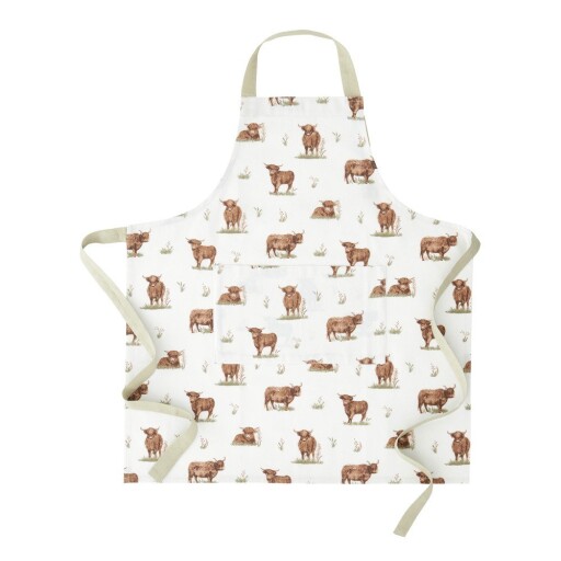 Șorț din bumbac Angus Highland Cow – Catherine Lansfield