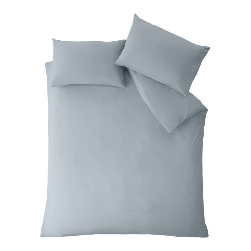 Lenjerie de pat albastru prăfuit pentru pat dublu, extinsă 260x220 cm So Soft Non-Iron – Catherine Lansfield