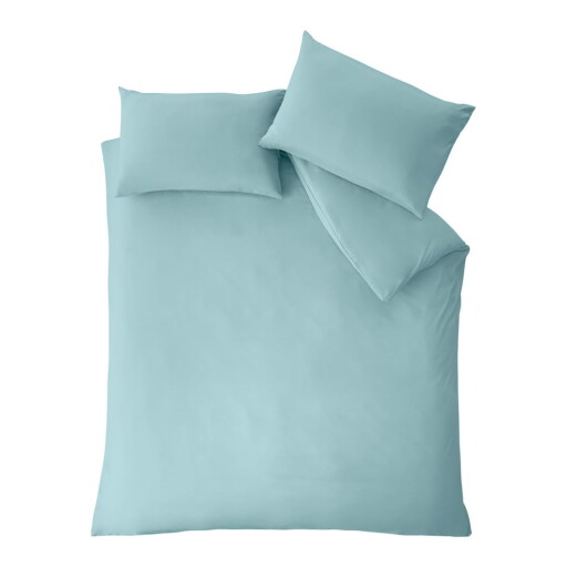 Lenjerie de pat albastră pentru pat dublu, extinsă 260x220 cm So Soft Non-Iron – Catherine Lansfield