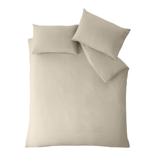 Lenjerie de pat bej pentru pat dublu, extinsă 260x220 cm So Soft Non-Iron – Catherine Lansfield