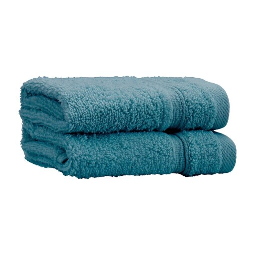 Prosoape albastru-verde 2 buc. din bumbac din frotir 30x30 cm Zero Twist – Catherine Lansfield