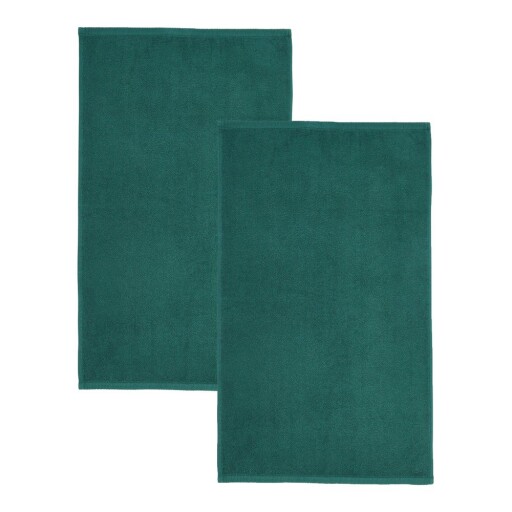 Prosoape verde-închis 2 buc. din bumbac cu uscare rapidă, din frotir 90x140 cm Quick Dry – Catherine Lansfield