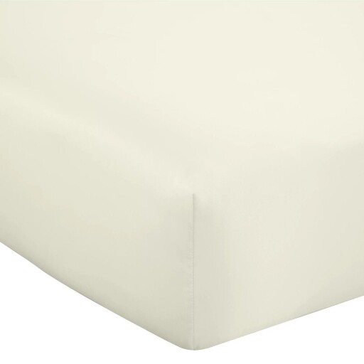 Cearceaf bej din satin cu elastic 90x190 cm Silky Soft – Catherine Lansfield