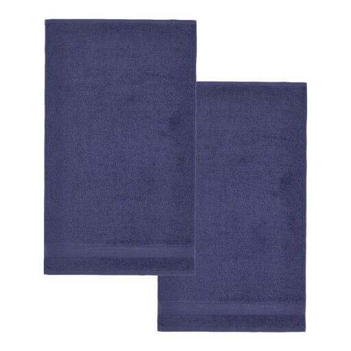 Prosoape albastru-închis 2 buc. din bumbac din frotir 90x140 cm Anti-Bacterial – Catherine Lansfield