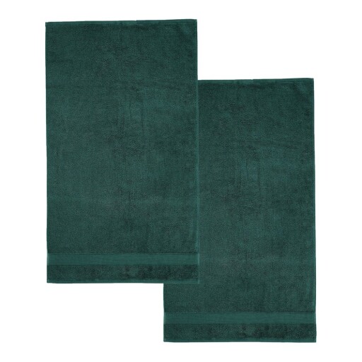 Prosoape verde-închis 2 buc. din bumbac din frotir 90x140 cm Anti-Bacterial – Catherine Lansfield