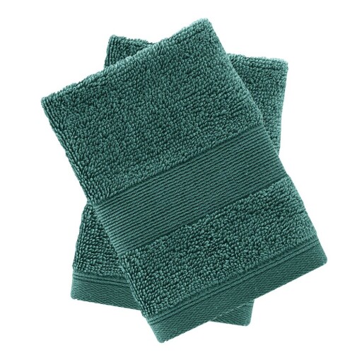 Prosoape verde-închis 2 buc. din bumbac din frotir 30x30 cm Anti-Bacterial – Catherine Lansfield