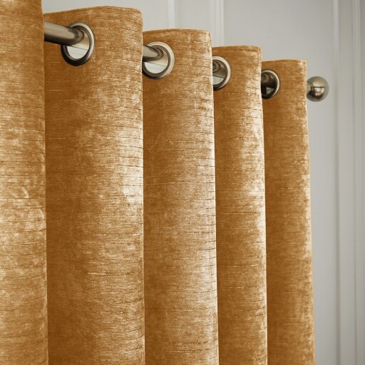 Draperii galbene termoizolante 2 buc. din janilie 117x183 cm Selene Luxury Chenille – Hyperion