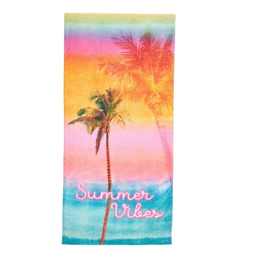 Prosop de plajă din bumbac din frotir 76x160 cm Summer Vibes – Sassy B