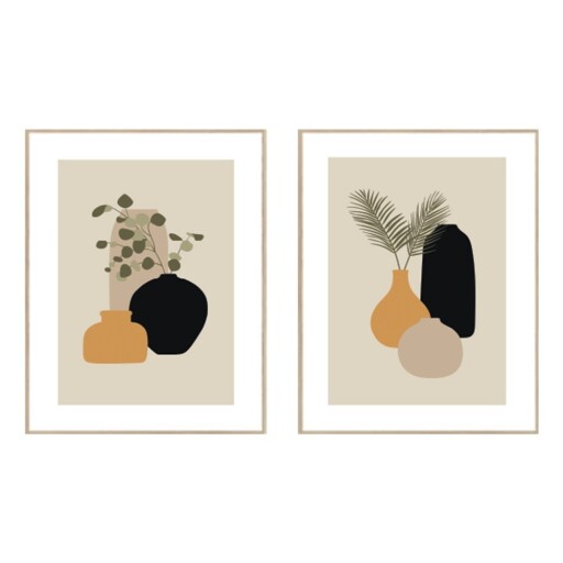 Tablouri 2 buc. 30x40 cm Plants Graphic – knor
