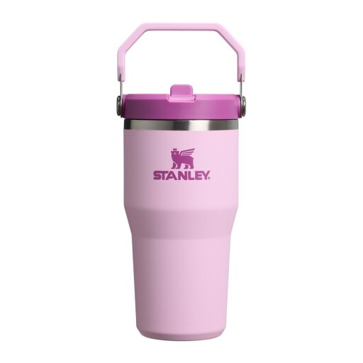 Termos roz 600 ml IceFlow Flip Straw 2.0 – Stanley