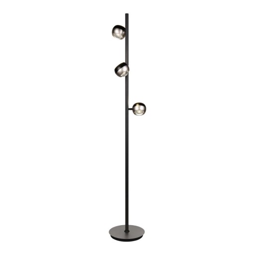 Lampadar negru/argintiu LED (înălțime 150 cm) Orbit – Trio Select