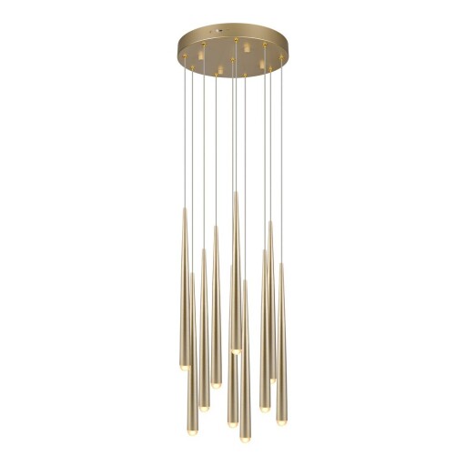 Lustră aurie LED ø 30 cm Cala – Trio Select