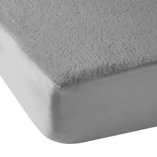 Cearceaf gri din micropluș/cocolino cu elastic 150x200 cm Thermal Sherpa – Catherine Lansfield