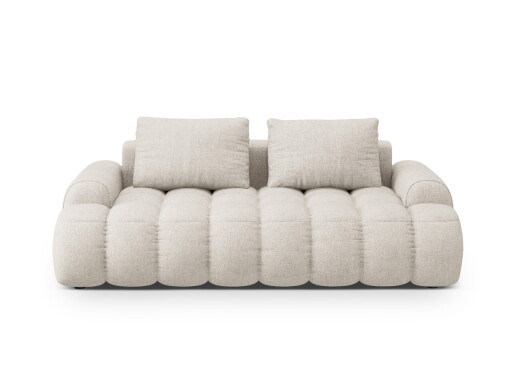 Canapea 3 locuri, Linz, Cosmopolitan Design, 200x100x84 cm, tesatura structurata, bej