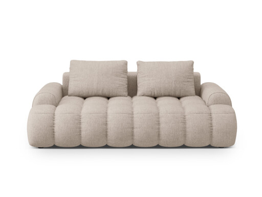 Canapea 3 locuri, Linz, Cosmopolitan Design, 200x100x84 cm, tesatura structurata, bej sand