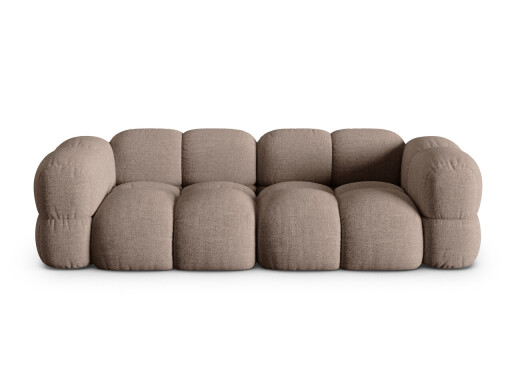 Canapea 4 locuri, Loretto, Cosmopolitan Design, 250x100x68 cm, tesatura structurata, cappuccino