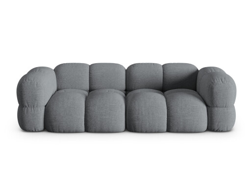 Canapea 4 locuri, Loretto, Cosmopolitan Design, 250x100x68 cm, tesatura structurata, gri