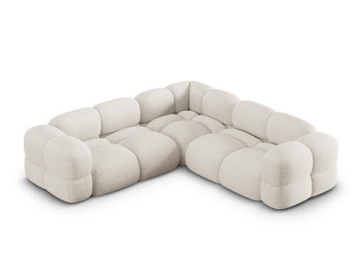 Coltar simetric 4 locuri, Loretto, Cosmopolitan Design, 250x250x68 cm, tesatura structurata, bej