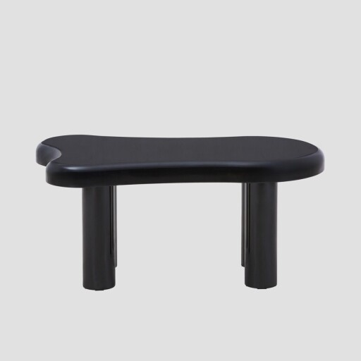 Masuta de cafea Alto, Homla, 100x60x45 cm, MDF, negru lucios