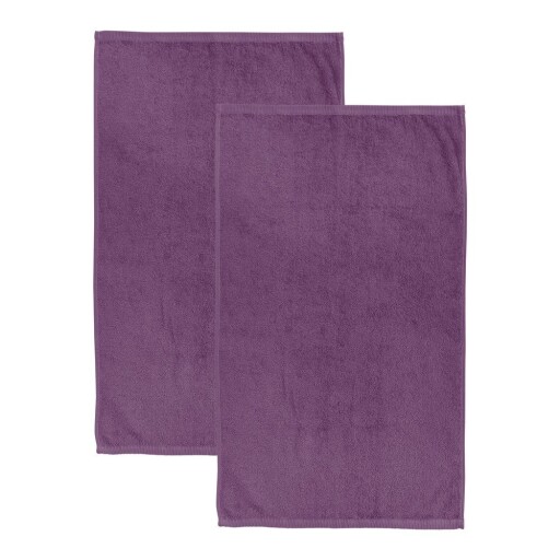 Prosoape mov 2 buc. din bumbac cu uscare rapidă, din frotir 90x140 cm Quick Dry – Catherine Lansfield