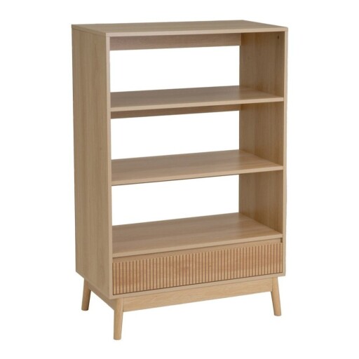 Bibliotecă în culoare naturală 80x120x40 cm Naroa – Casa Selección