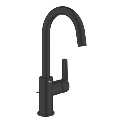 Baterie lavoar Grohe Start L cu pipa pivotanta  ventil pop-up  matte black