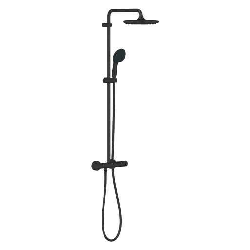 Coloana de dus Grohe Vitalio Start System 250 cu baterie termostatata  matte black