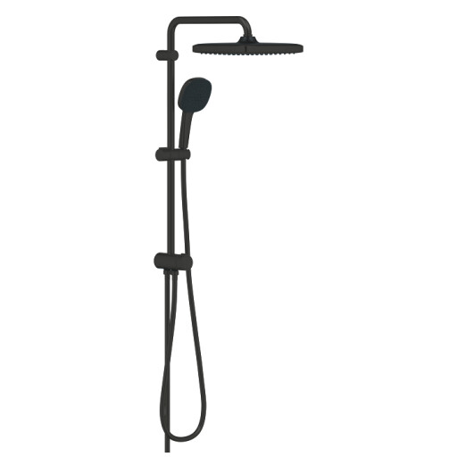 Coloana de dus Grohe Vitalio Comfort 250 Flex cu divertor  fara baterie  matte black
