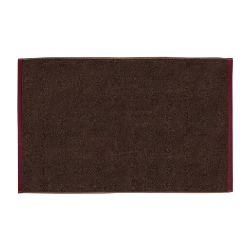 Covoraș de baie maro din bumbac organic 50x80 cm Soft – Mette Ditmer Denmark