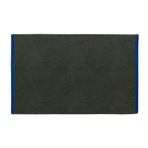 Covoraș de baie verde închis/albastru din bumbac organic 50x80 cm Soft – Mette Ditmer Denmark